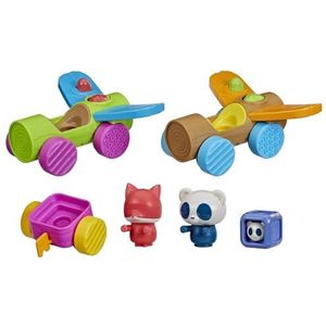 Playskool Roll and Go Critters Voertuigspeelgoed voor peuters vanaf 1 jaar, inclusief 2 voertuigen, 2 figuren (exclusief Amazon)