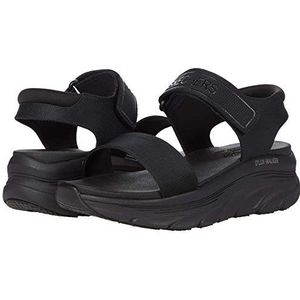 Skechers - Dlux Walker NEW Block - Sandalen - Zwart - Materiaal: Synthetisch