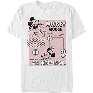 Disney Classics Mickey Classic - Orginal Mickey Unisex Crew neck T-Shirt White XL