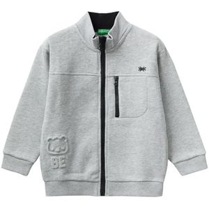 United Colors of Benetton Gebreide trui voor kinderen en jongens, Grijs Melange 501, 110