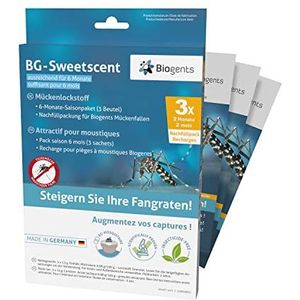 Biogents BG-Sweetscent 10536-3, lokstof voor het lokken van de Aziatische tijgermuggen en dengue muggen in de BG-Mosquitaire muggenval, zilver