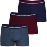 Eminence - Business Print - Boxershorts - Violet, Marine, Bordeaux - Katoen - Set van 3