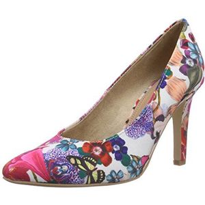 s.Oliver 22417, Vrouwen gesloten pumps, Meerkleurige Mehrfarbig Bloem Multi 990, 38 EU