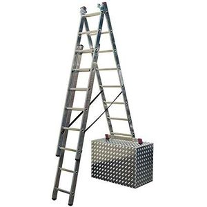 KRAUSE Corda Alu multifunctionele ladder trapladder 3 x 6 3,65 m multifunctionele ladder