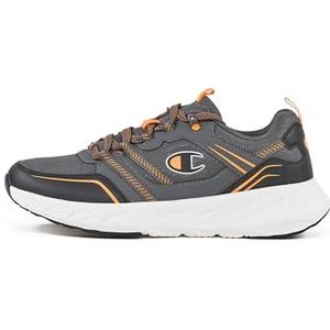 Champion Warrior Low ES007 herensneakers, donkergrijs/zwart/oranje, 46 EU, Donkergrijs Zwart Oranje Es007, 46 EU