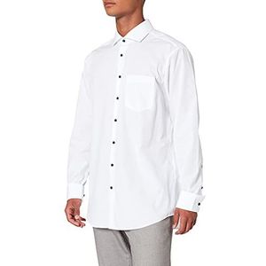 Seidensticker Poplin overhemd voor heren, regular fit, lange mouwen.