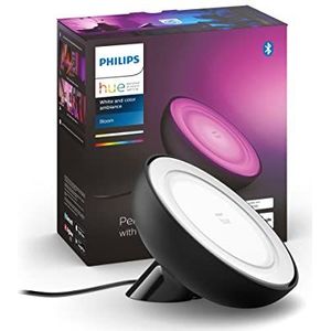 Philips Hue Bloom tafellamp - Duurzame LED Verlichting - Wit en Gekleurd Licht - Dimbaar - Verbind met Bluetooth of Hue Bridge - Werkt met Alexa en Google Home - Wit
