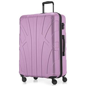 Suitline grote harde koffer trolley, reiskoffer check-in bagage, TSA, 76 cm, ca. 86 liter, 100% ABS mat lila