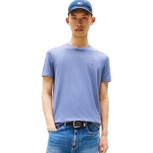 Tommy Jeans S/S T-shirt voor heren, Grijs (Blue Moment Htr), 4XL