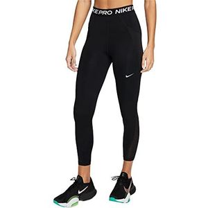Nike W NP DF SSNL HR Tight FF Leggings, zwart/wit, XS voor dames
