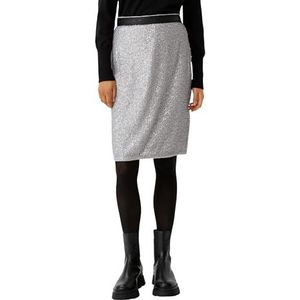 comma casual identity - Kokerrok - Zwart - Effen - Met Pailletten