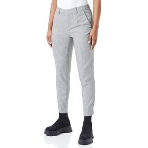 Object Objlisa Slim Pants AOP Noos voor dames, Zwart, 64