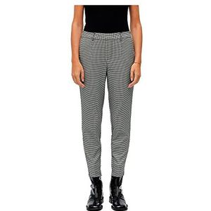 Object Objlisa Slim Pants AOP Noos voor dames, Zwart, 64
