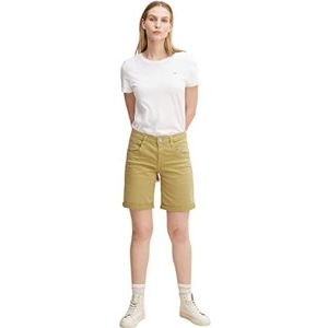 TOM TAILOR Dames Alexa Bermuda Shorts 1031009, 28723 - Moderate Olive, 36