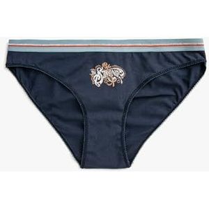 Koton Dames katoenen bedrukte korte basic slipje ondergoed, Mint (Mnt), XL