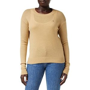 Tommy Hilfiger Softwool pullover voor dames, Platteland Kaki, XL