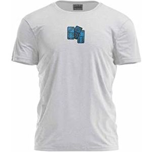 Bona Basics, Digitale print, basic T-shirt voor heren, 70% katoen, 30% polyester, grijs, casual, herenbovenstuk, maat: M, Grijs, M