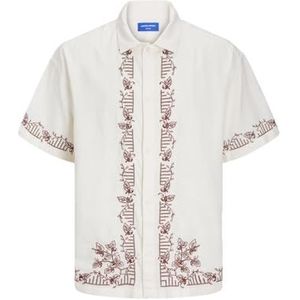 JORMILLOS EMB Shirt SS LN STYD24, sea salt, XL