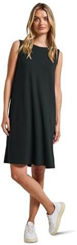 Street One Dames Jurk in effen kleur in Groen, in size: 34