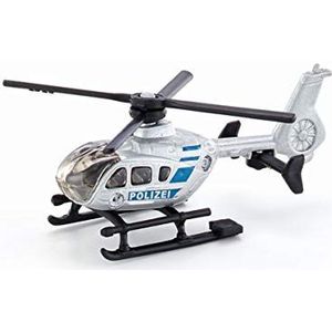 siku 0807, Police Helicopter, Metal/Plastic, Silver, Rotating rotors