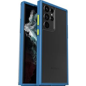 LifeProof SEE-hoesje voor Samsung Galaxy S22 Ultra, schokbestendig, valbestendig tot 2 meter, ultradun, beschermende dunne transparante hoes, duurzaam gemaakt, Transparant/Blauw