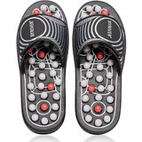 BYRIVER Massage Pantoffels Sandalen Acupunctuur Schoenen, Voet Massager, Verlichting Neuropathie Artritis Fasciitis plantaris Pijn, Gezondheidszorg cadeau voor mama papa (02S)