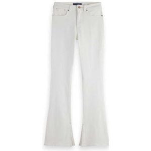 Scotch & Soda Dames The Charm Jeans, Tennis White, 24W / 30L