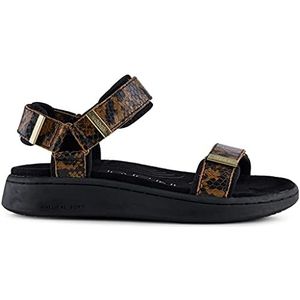 Woden Sandalen Line Snake, 085 Brown Snake, 40 EU