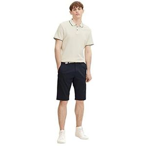 TOM TAILOR Uomini Chino bermuda shorts met riem 1033164, 10668 - Sky Captain Blue, 28