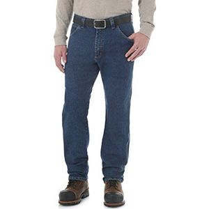 Wrangler Men's Five Pocket Jean, mid Stone, 38x30