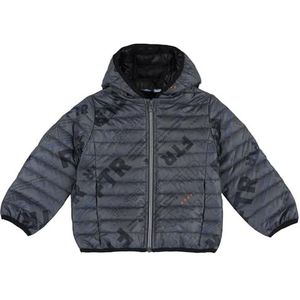 Chicco Caldo Giubbino Con Cappuccio warme jas met capuchon voor jongens, BLU STEMPATO, 6 maanden