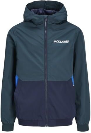 Jack and Jones Junior - Bomberjack - Groen - Softshell - Capuchon