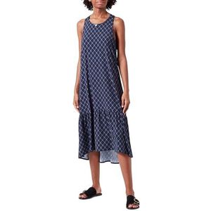 Emporio Armani Lange jurk voor badpak, marineblauw, S-M voor dames, Marineblauw, S/M