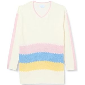 aleva Gebreide damestrui 15426478-AL04, wit roze geel, XL/XXL, wit, roze, geel, XL/XXL