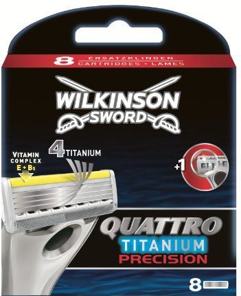 Scheermesjes - Quattro - 4 Lames - Titanium - Aloe Vera en Vitamine E