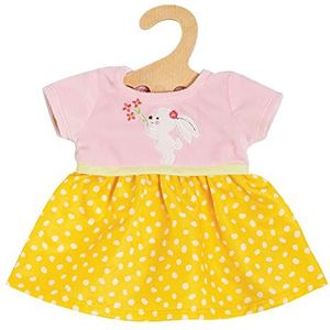 Heless 2360 - Poppenkleding in Bunny Lou Design, jurk met Bunny applicatie voor poppen en knuffels van maat 35-45 cm