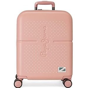 Pepe Jeans Laila cabinetrolley, roze, 40 x 55 x 20 cm, stijve ABS-sluiting, geïntegreerd, 37 l, 3,22 kg, 4 wielen, handbagage