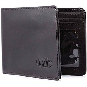 Big Skinny Men's L-Fold Passcase Leather Slim Wallet, Holds tot 30 Cards
