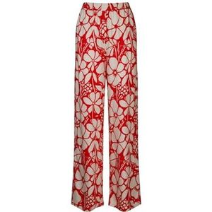 Seidensticker Damesbroek, regular fit, broek met zakken, lange mouwen, 100% viscose, rood, 38