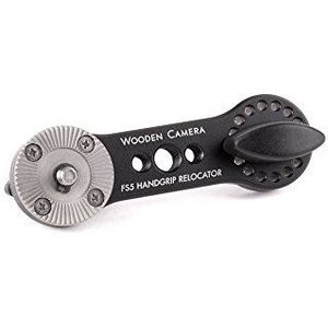 Wooden Camera 230100 Handgrip Relocator voor Sony FS5 (ARRI rozette) zwart/chroom