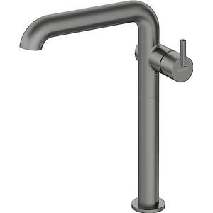 Wastafelkraan hoog van Deante Silia - Titanium - BQS_D24K