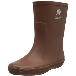 CeLaVi Unisex Basic Wellies-Solid rubberlaarzen, Tortoise Shell, 19 EU