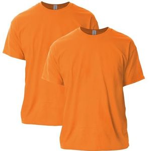 Gildan Ultra katoenen T-shirt voor volwassenen, stijl G2000, multipack, Veiligheid Oranje (2-pack), 3XL