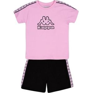 Kappa - 8046K00019 - T-shirt en Short - Roze - Katoen