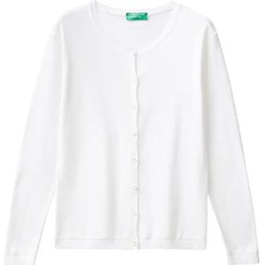 United Colors of Benetton Koreaans shirt M/L 1091D5558 gebreide trui, wit optisch 101, S dames, optisch wit 101, S