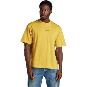 G-STAR Heren Center Chest Boxy T-shirt, Geel (Dk Lemon D24780-c336-348), L