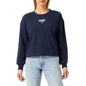 Tommy Jeans Sweatshirts voor dames, Donkere Nacht Navy, XXS