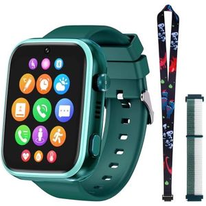 LiveGo Smartwatch voor kinderen, 4G-veilige smartwatch met camera, GPS-tracker, SOS-appel voor kinderen, 4-12 jaar oude scholieren, verjaardagscadeau voor schooldag (T45, groen)