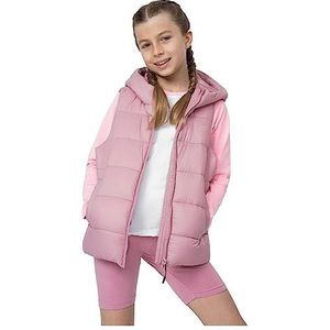 4F JUNIOR Vest Jacket F007 kleur lichtroze maat 122 voor dames, Lichtroze., 122 cm