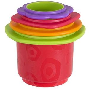 Playgro Stapelbekers, badspeelgoed, babyspeelgoed, 4 stuks, vanaf 9 maanden, BPA-vrij, veelkleurig, 40217